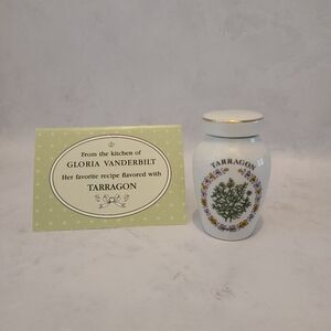 Vintage Franklin Mint Spice Jar - Gloria Concepts Inc - 1985 - Tarragon
